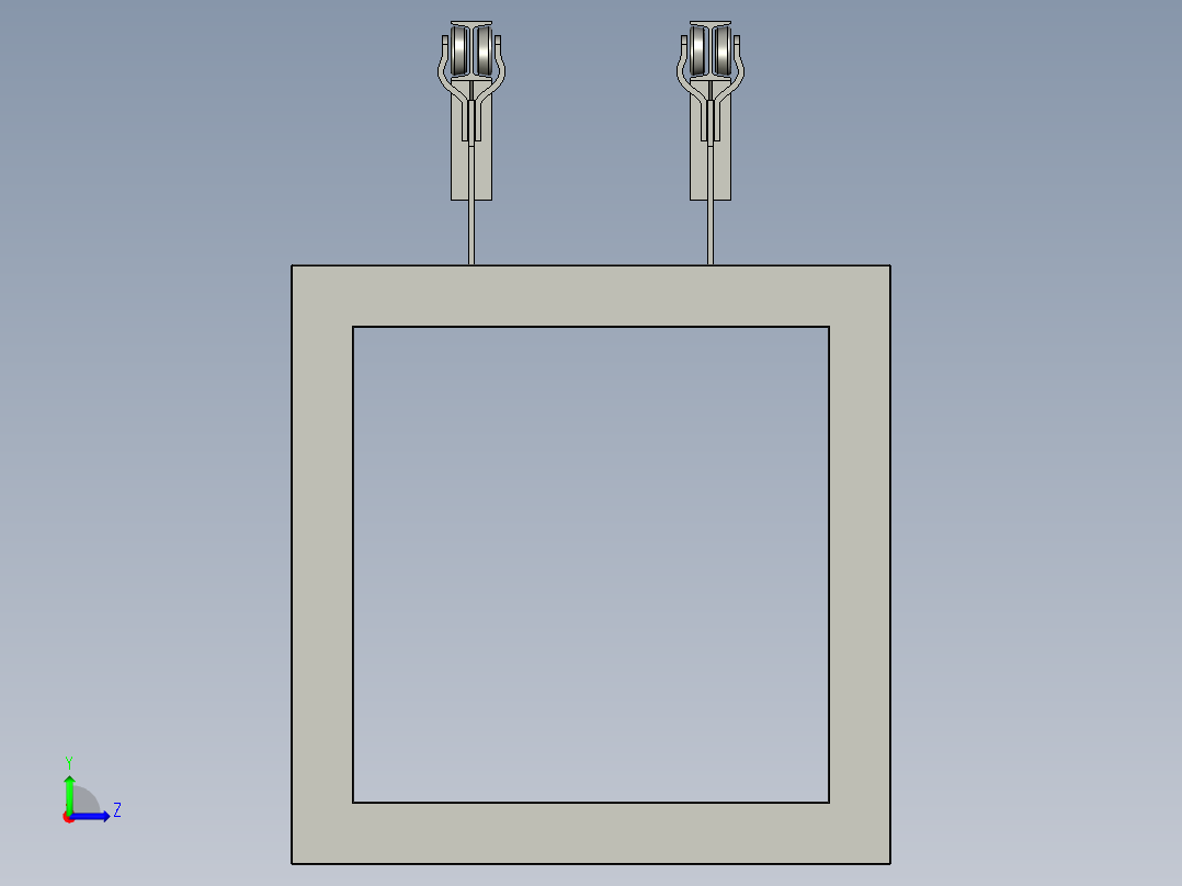 HNZF风口对接左视图