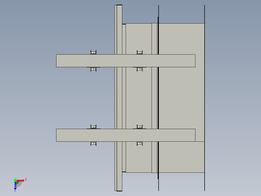 HNZF风口对接俯视图