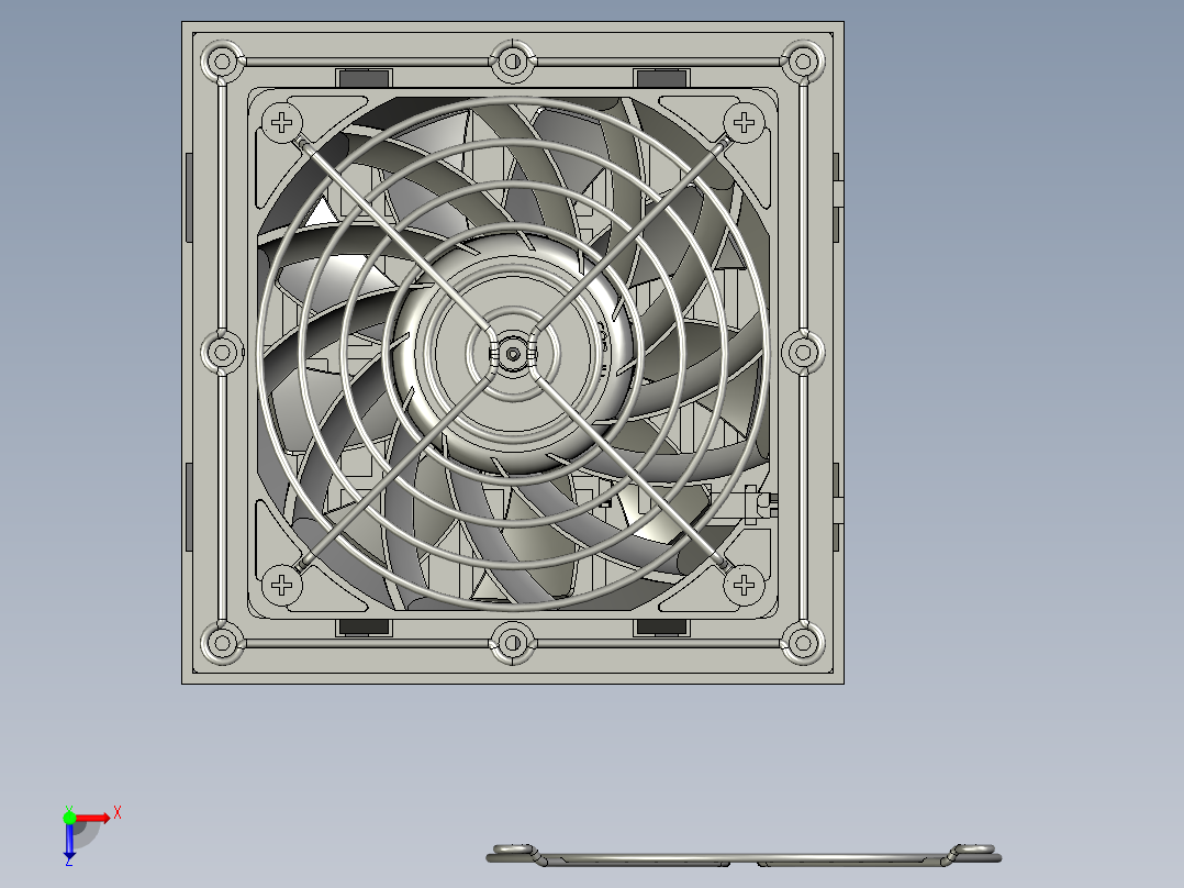 ZL803散热风扇-BA俯视图