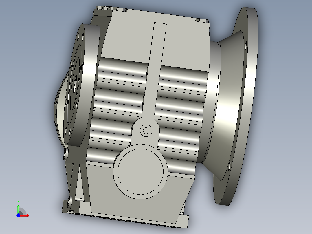 国茂-减速电机87_Y100M_60前视图