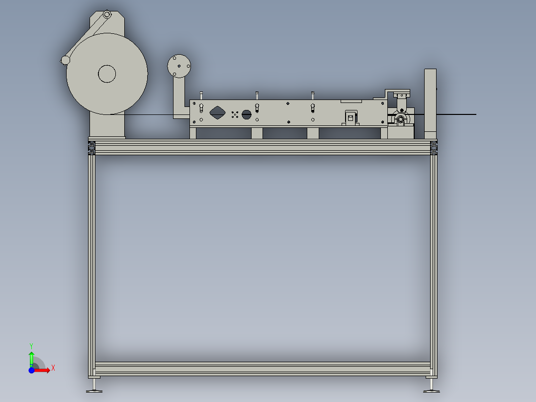 型材U型纸条成型器前视图