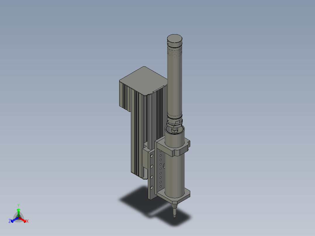 300CC炮筒和Z轴主视图