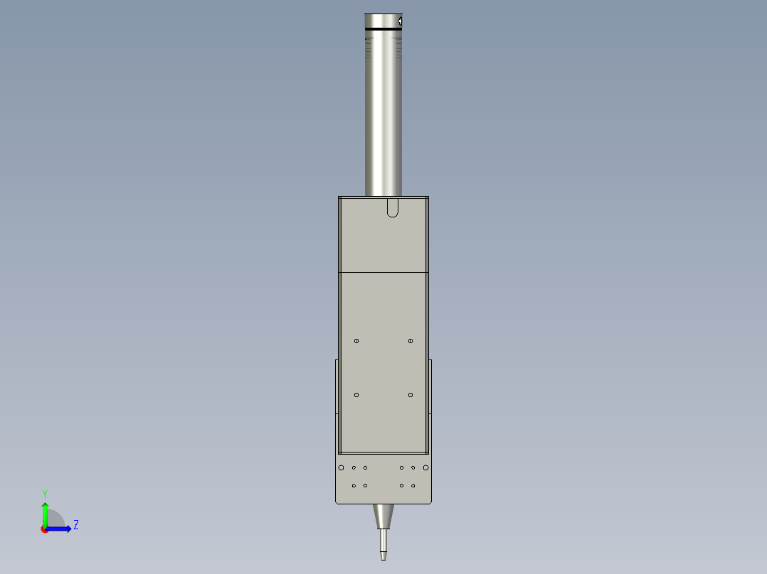 300CC炮筒和Z轴左视图