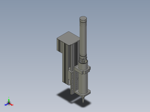 300CC炮筒和Z轴正等轴测缩略图