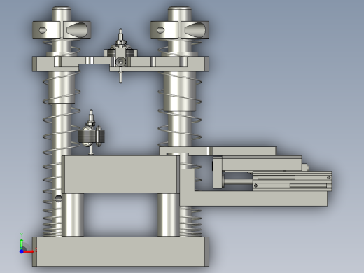 电气铜环压装模具组件-2-1前视缩略图