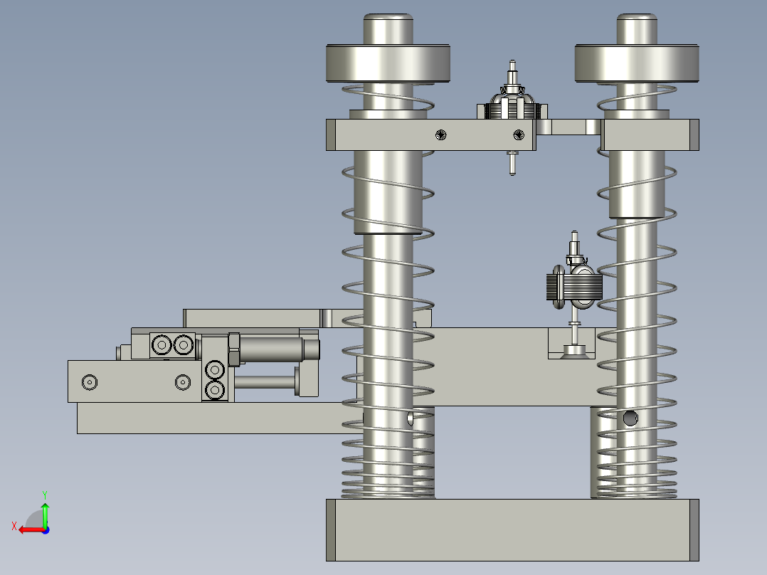 电气铜环压装模具组件-2-1后视图