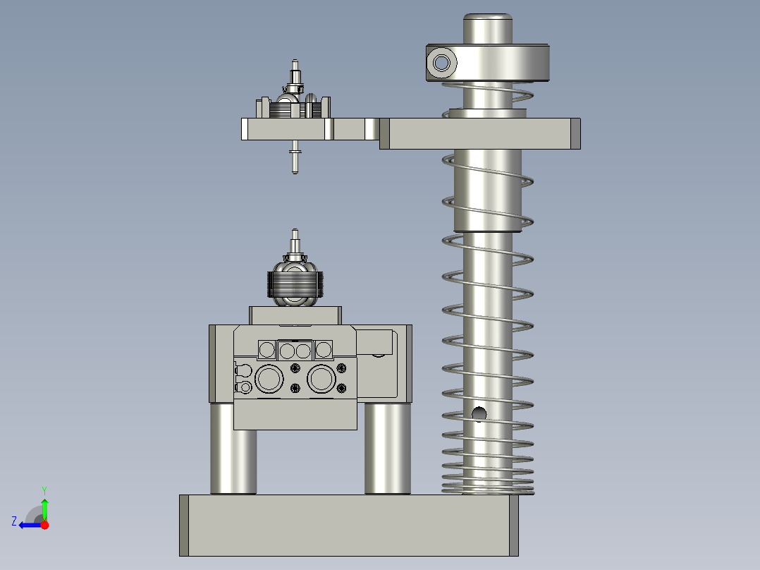 电气铜环压装模具组件-2-1右视图