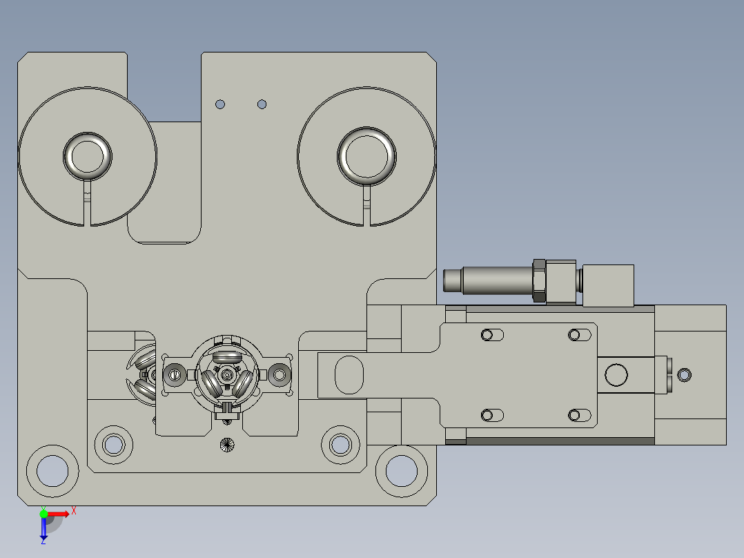 电气铜环压装模具组件-2-1俯视图