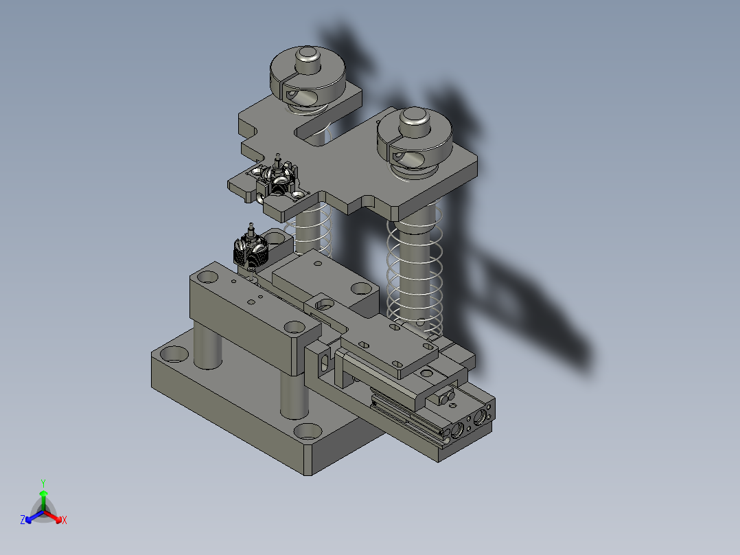 电气铜环压装模具组件-2-1正等轴测图