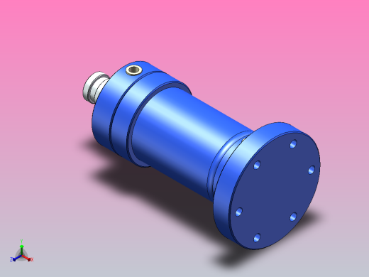 H ROE[225]推力液压缸正等轴测缩略图