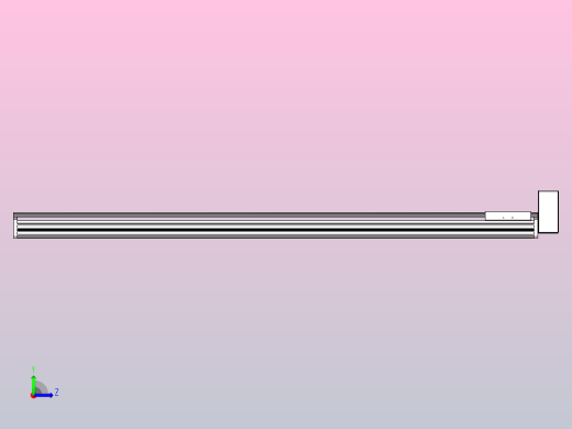 皮带直线轴半封闭可选导轨TPA-HNB-202D-140-L1950-LU-Y-P75-N3左视缩略图