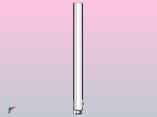 皮带直线轴半封闭可选导轨TPA-HNB-202D-140-L1950-LU-Y-P75-N3俯视缩略图