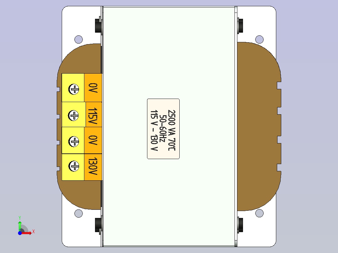 特拉福 2500 伏安前视图