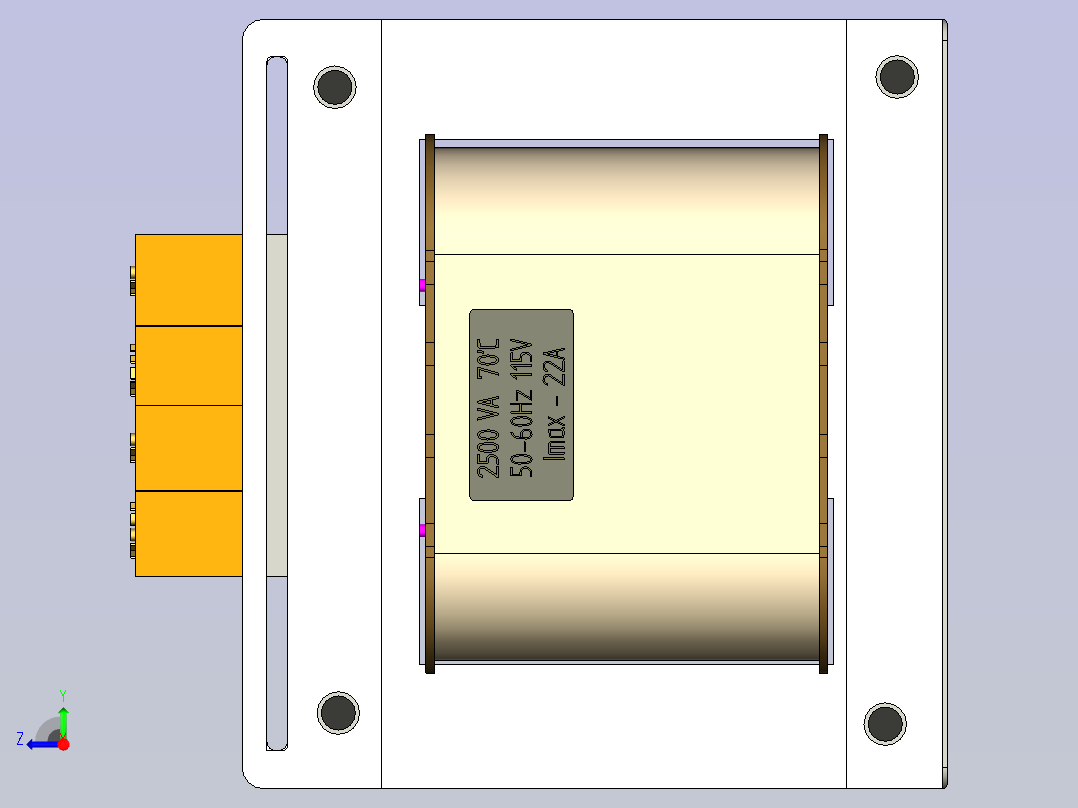 特拉福 2500 伏安右视图
