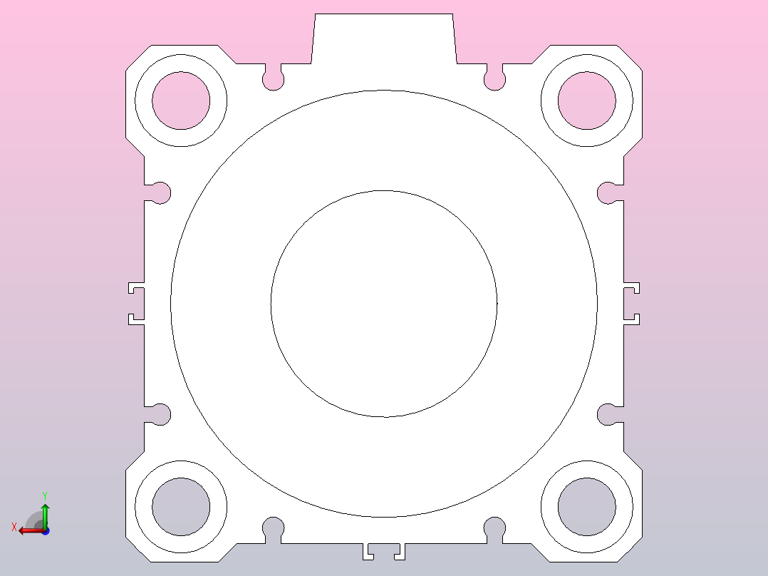 气缸CQ2B80-40D后视图