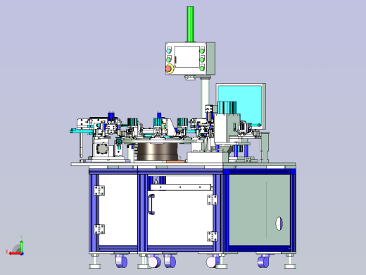 屏蔽线头卡子自动化装配设备后视缩略图