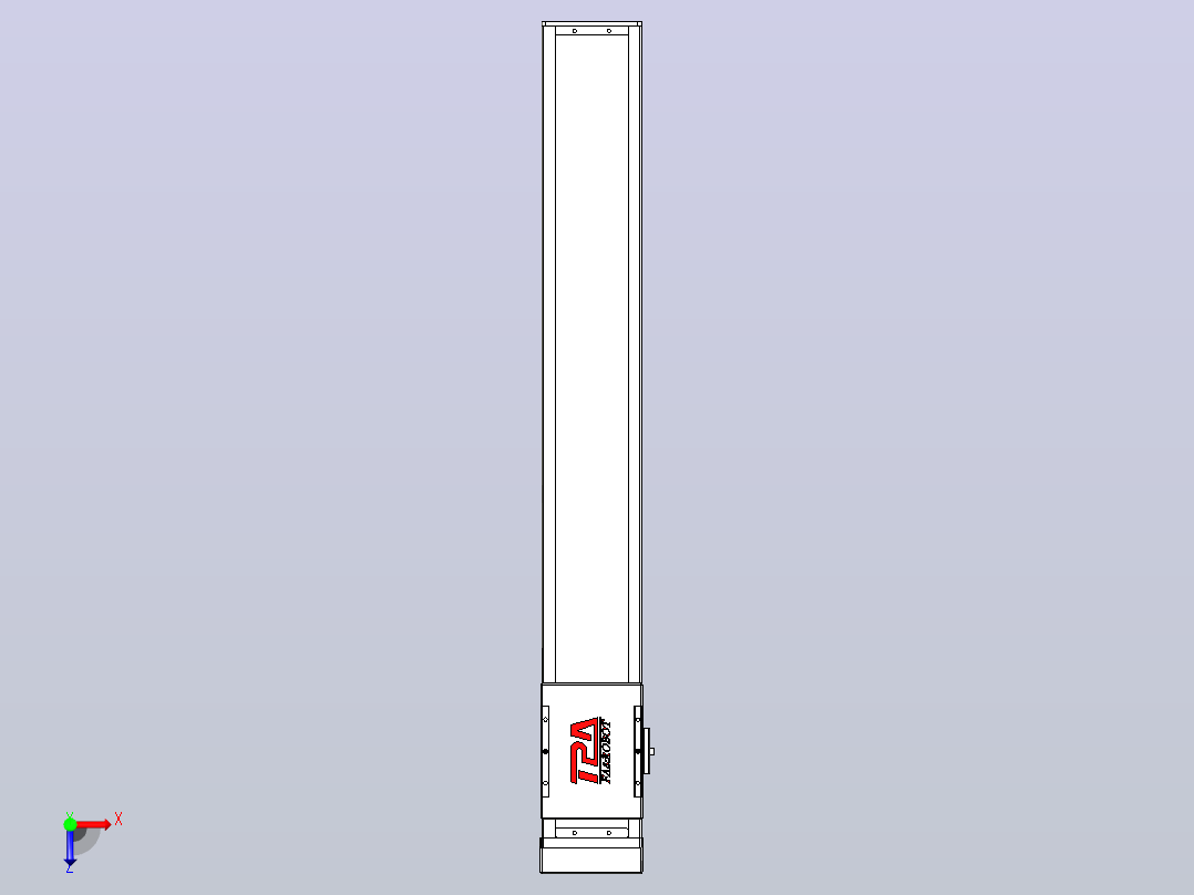 滚珠丝杠直线轴带导轨全封闭TPA-HCR-110D-1610C-L700-MP-C-P40-N3俯视图