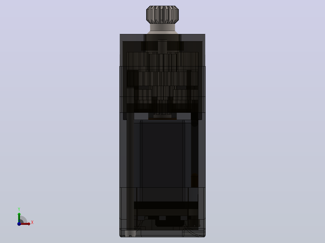 MG90S伺服电机3D图纸 Solidworks设计前视图