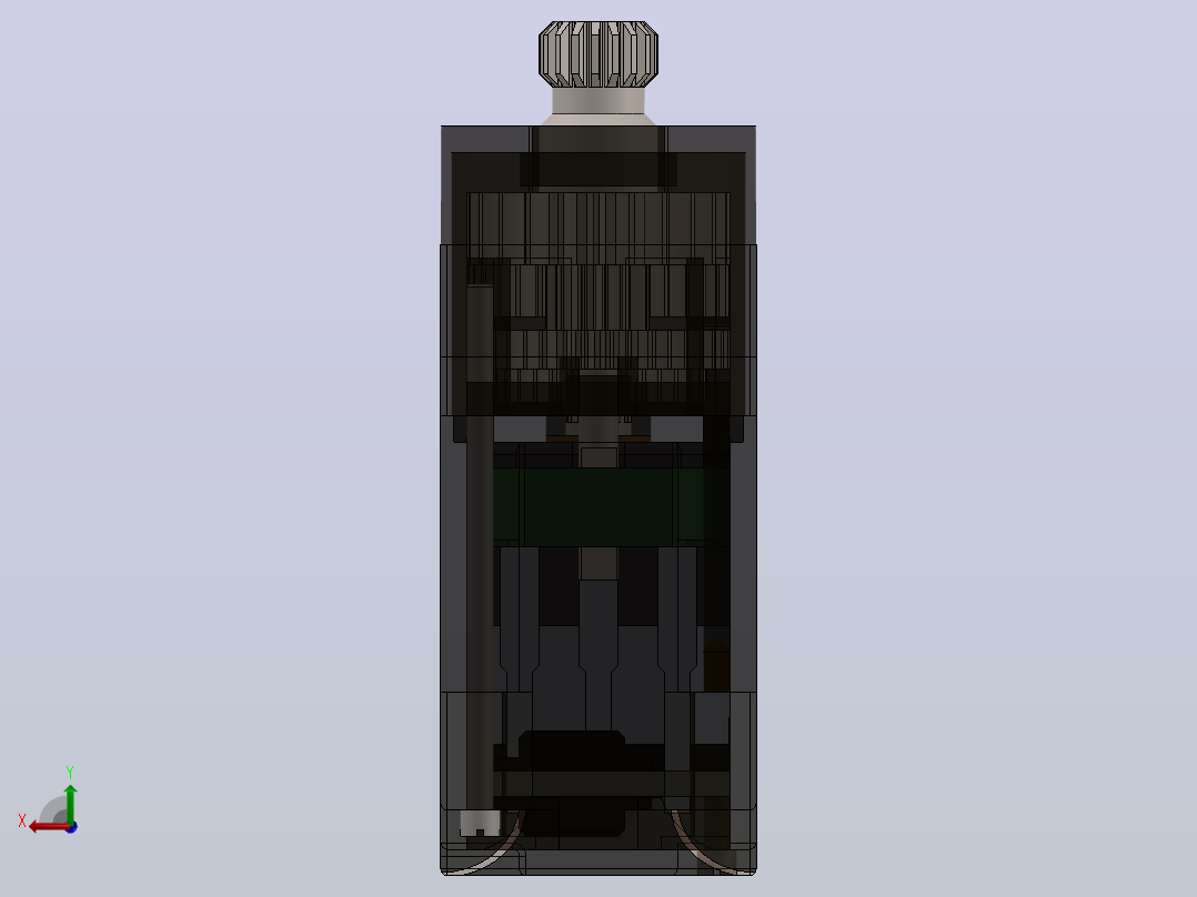 MG90S伺服电机3D图纸 Solidworks设计后视图