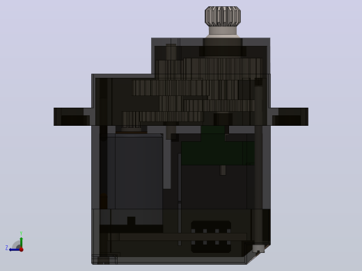 MG90S伺服电机3D图纸 Solidworks设计右视缩略图