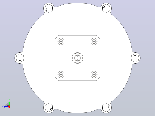 Harmonic+drive谐波传动结构3D数模图纸+INVENTOR设计右视缩略图