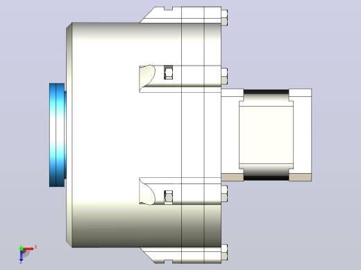 Harmonic+drive谐波传动结构3D数模图纸+INVENTOR设计俯视缩略图