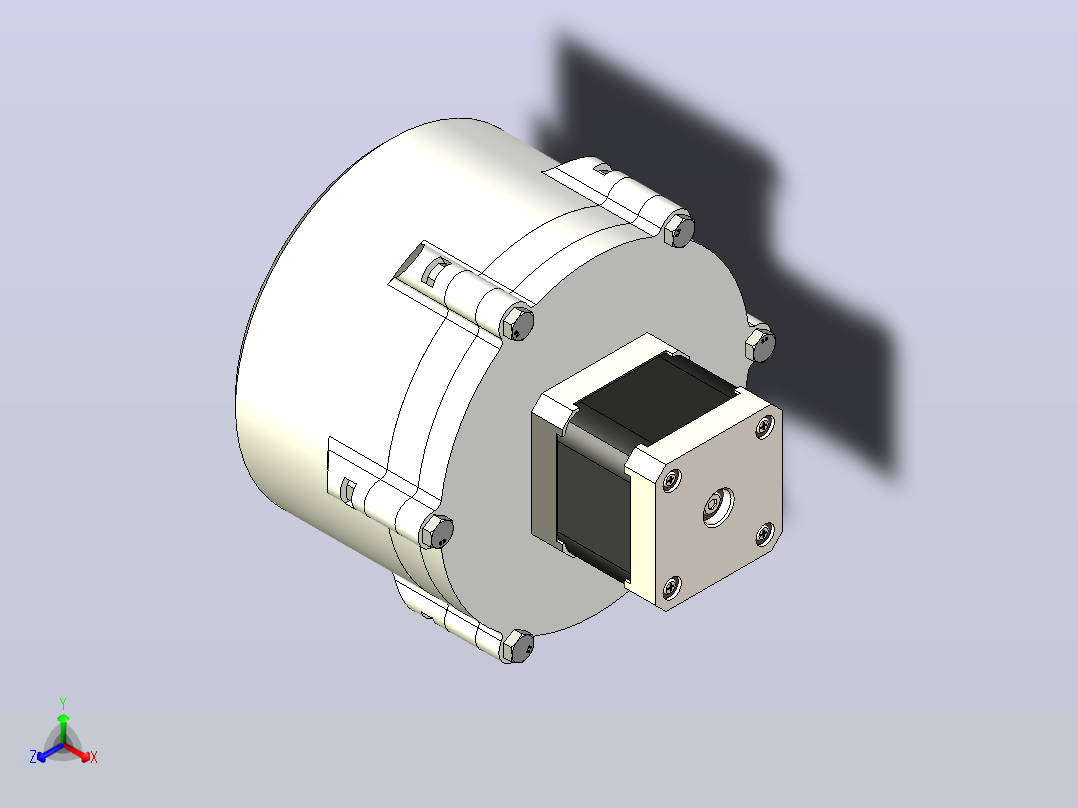 Harmonic+drive谐波传动结构3D数模图纸+INVENTOR设计正等轴测图