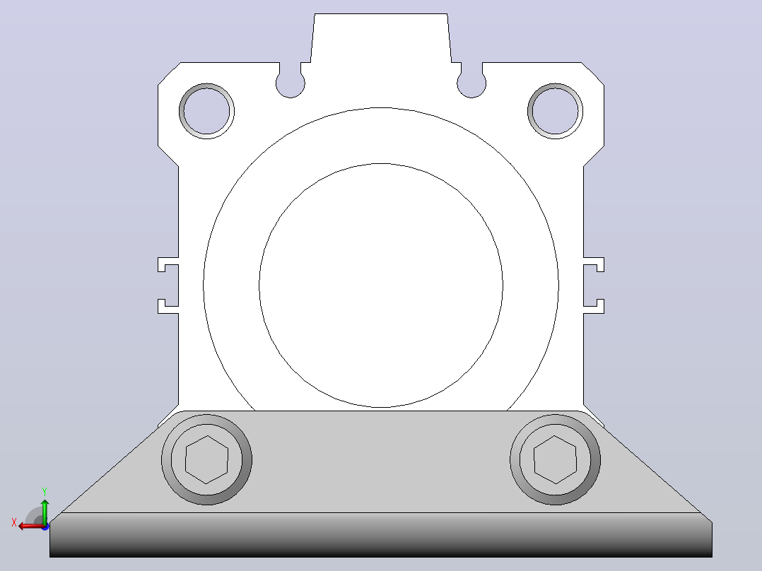 气缸CQ2L50-100DM后视图