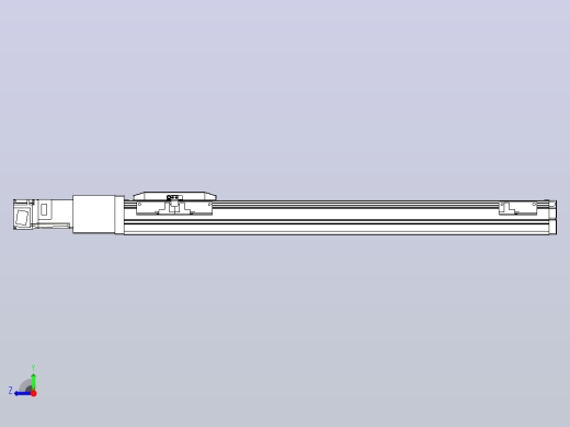 滚珠丝杠直线轴内置导轨TPA-GCR-50-1210C-L450-M-M10-N3右视缩略图