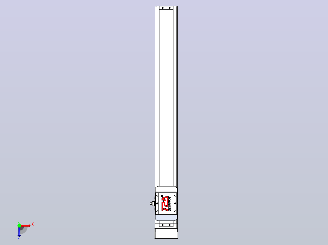 滚珠丝杠直线轴带导轨全封闭TPA-HCR-65S-1610C-L500-MP-C-P10-N3俯视图