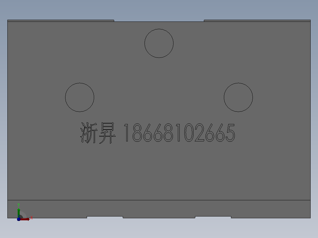 HLQ25双轴型精密滑台缸[HLQ25x10S]前视图