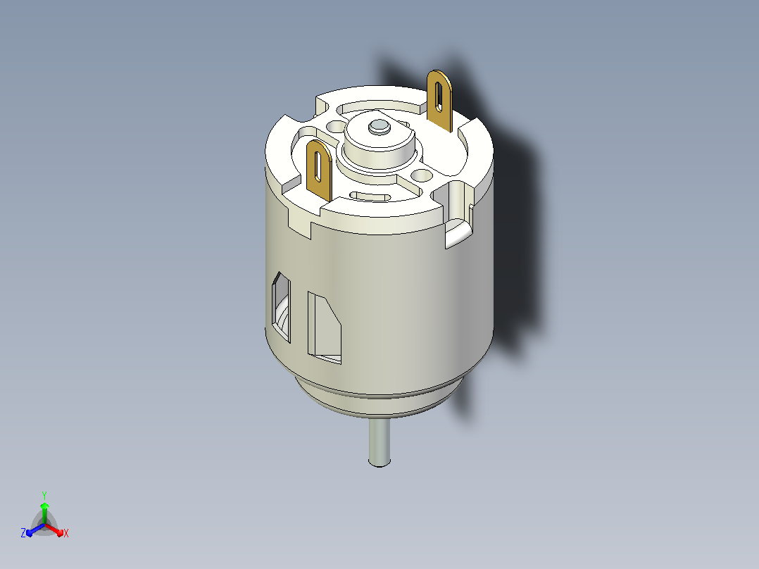 R-140 DC电机3D主视图