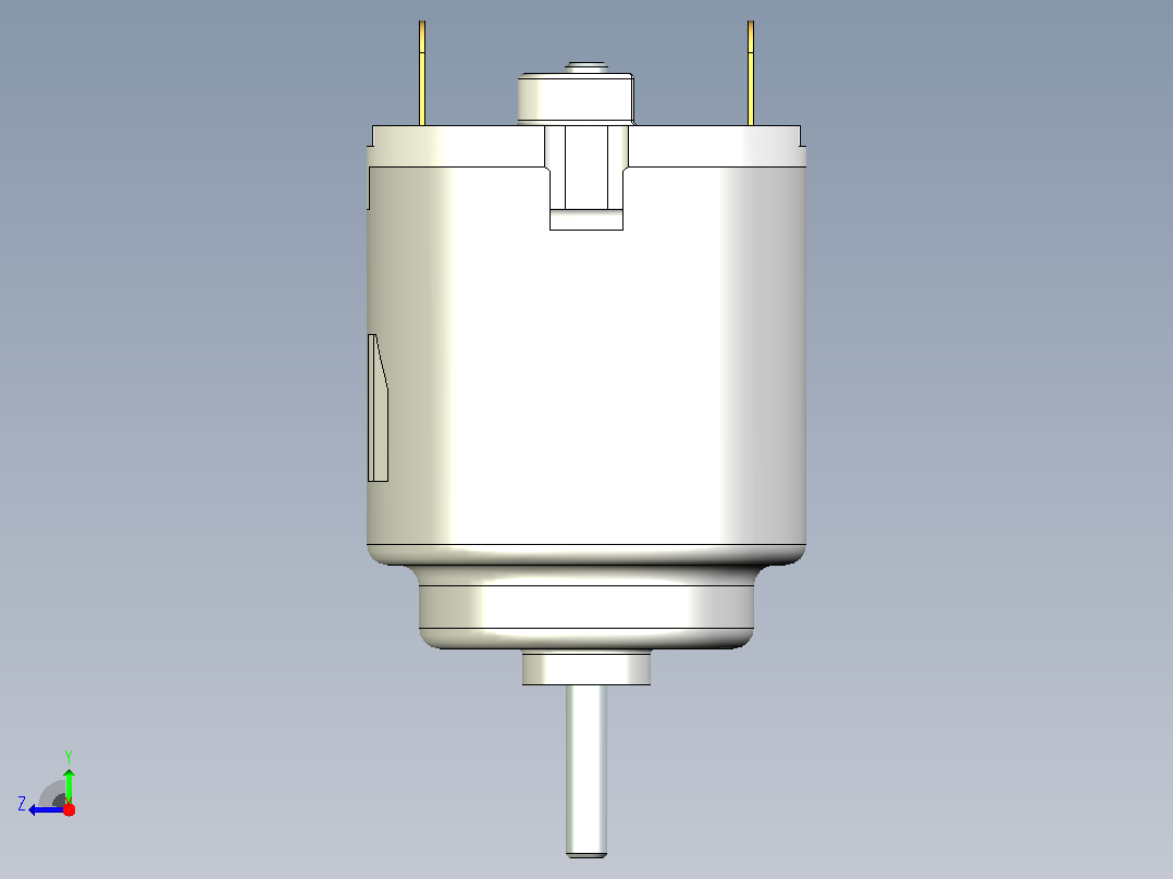 R-140 DC电机3D右视图