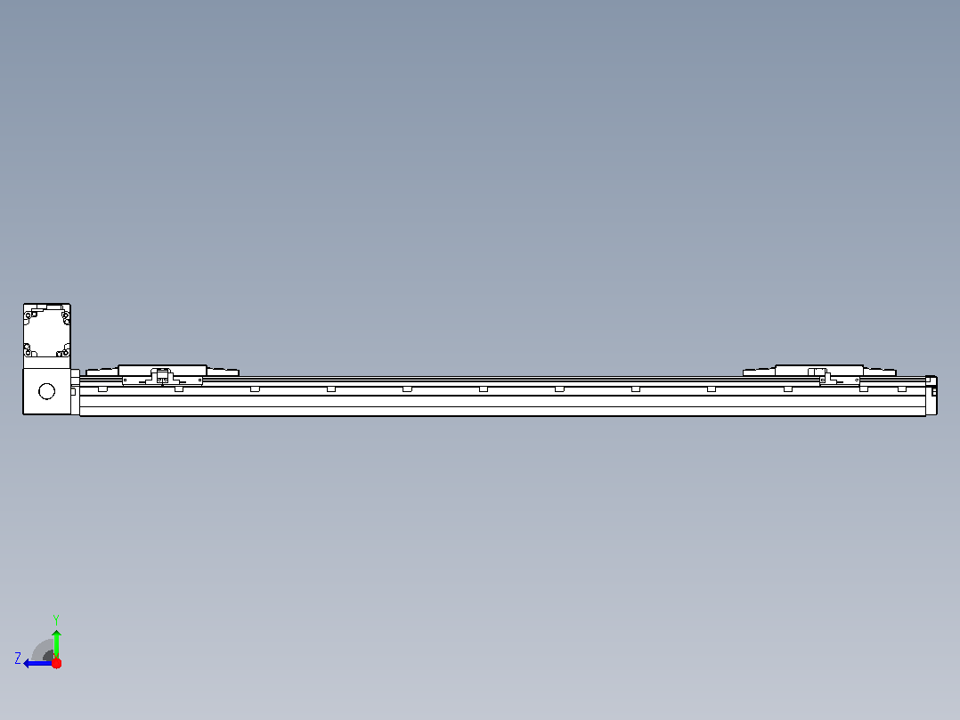皮带直线轴双滑块型TPA-GCBS-120-P70-L325-LU-M20-N3右视图