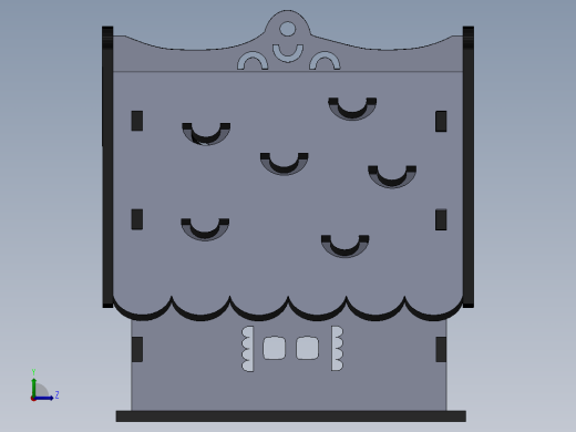 小木屋拼装模型3D图纸 Solidworks2018 附多种格式左视缩略图