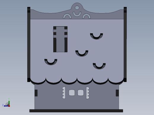 小木屋拼装模型3D图纸 Solidworks2018 附多种格式右视缩略图
