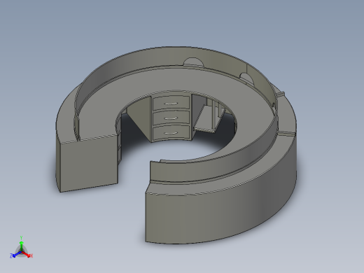 创意圆形电脑桌