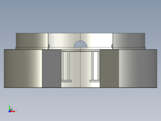创意圆形电脑桌前视缩略图