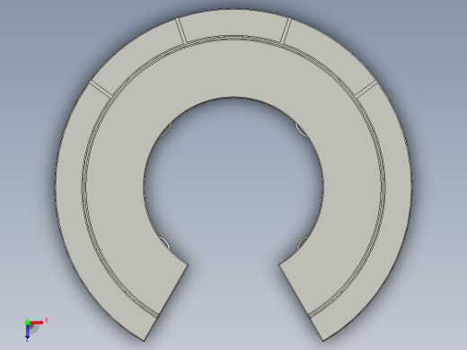 创意圆形电脑桌俯视缩略图