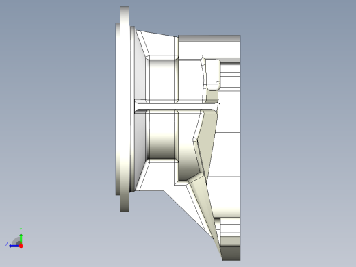 法兰壳体右视缩略图