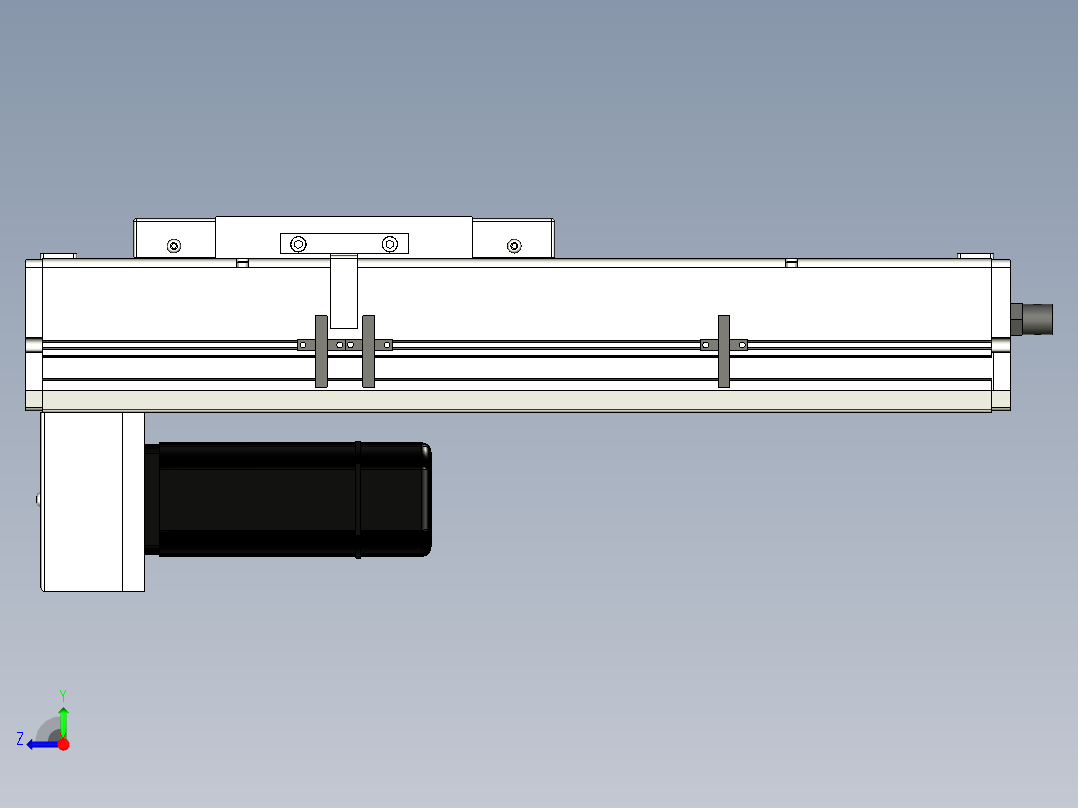 Toyo东佑达直线模组-ECH17-200-BM-400W+煞車右视图