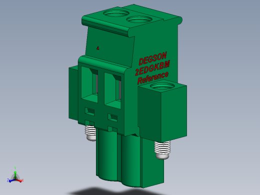 DEGSON 2EDG（M） 系列 5.0mm 螺丝锁紧可插拔接线端子组-2EDGKBM-5.0_5.08-xxP-14-00AH