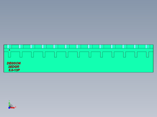 DEGSON 2EDG 系列 5.0mm 可插拔接线端子组-2EDGR-5.0-13P-14-00AH前视缩略图