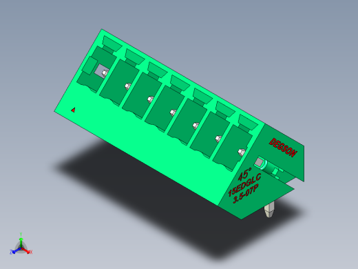 DEGSON 15EDG 系列 3.5mm 插拔式接线端子 FullPack-15EDGLC-3.5-07P-14-00AH