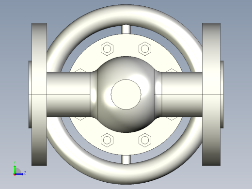 手动阀门左视缩略图