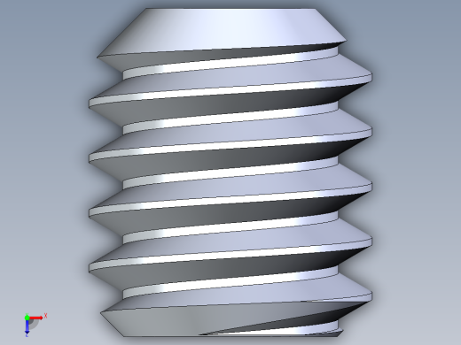 UNC 平头紧定螺钉-UNC SET SCREW 8-32 x0.187.STEP俯视缩略图