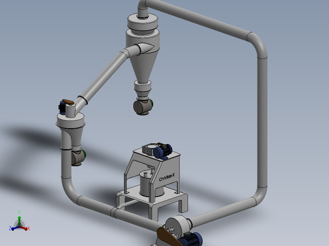 搅动研磨器模型图