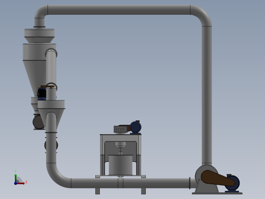 搅动研磨器模型图前视缩略图