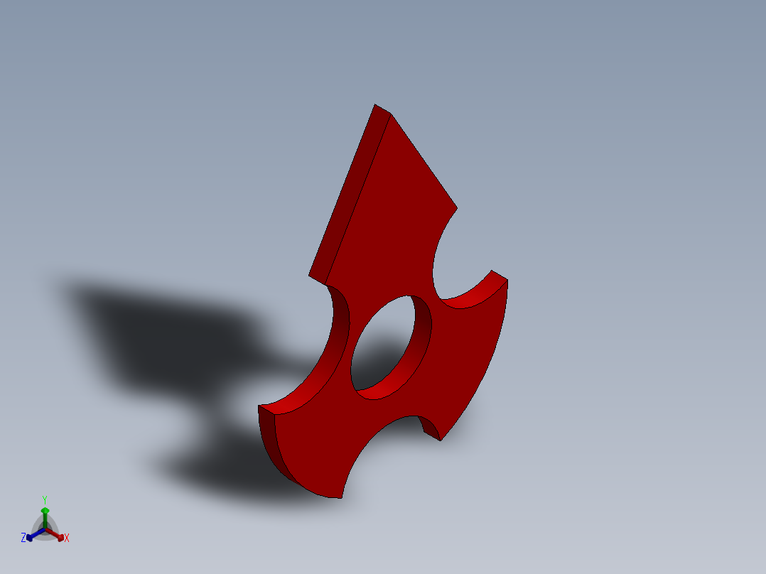 SW建模练习题-exercise 143主视图