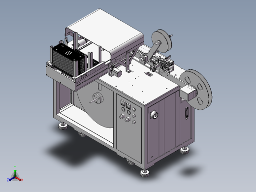 一套非标机械手崔盘装料检测编带包装设备